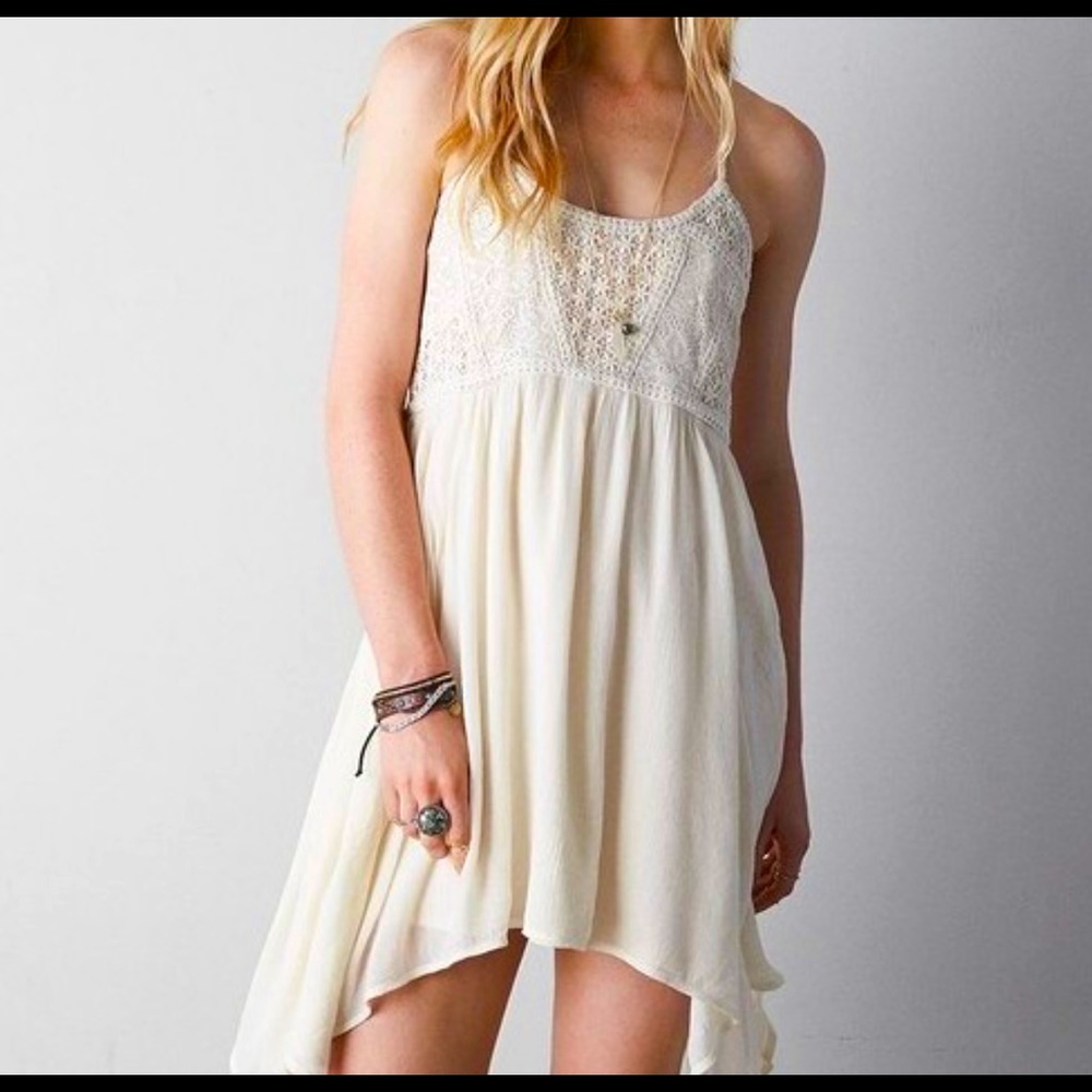 American Eagle Crocheted Babydoll Dress